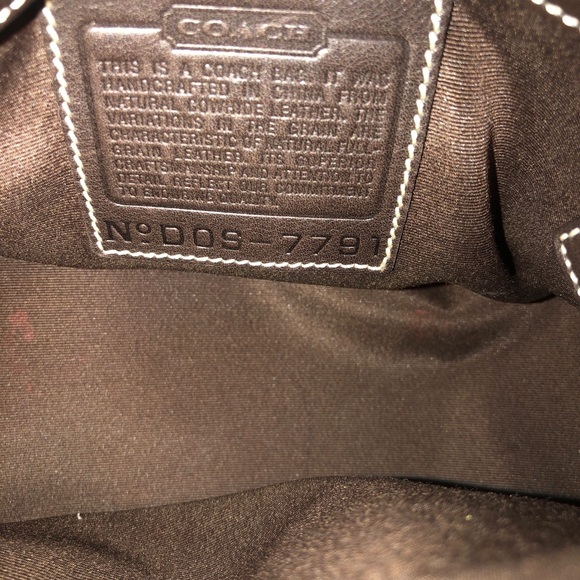 Vintage coach brown leather satchel handbag - Picture 9 of 12